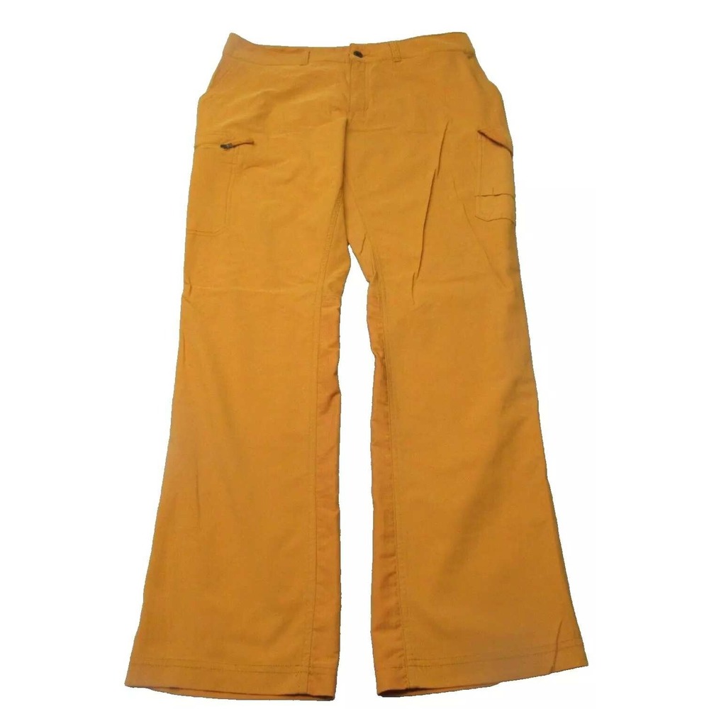 The North Face Pants Women 10 Yellow Cargo Belted Ripstop 32x30 Waterproof Ski